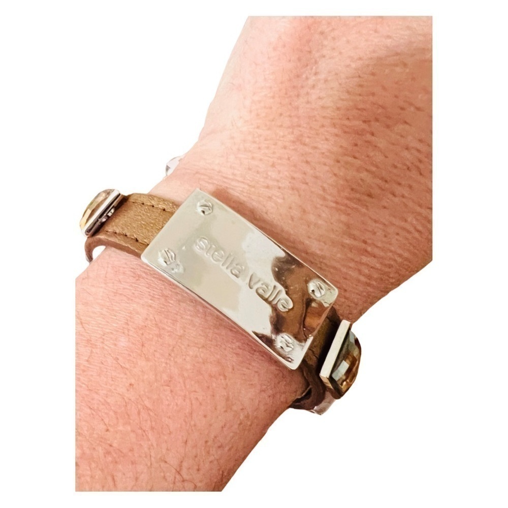 Stella Valle Leather Studded Bracelet